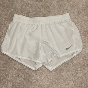 Women’s Nike Dri-fit Running Shorts White Size M